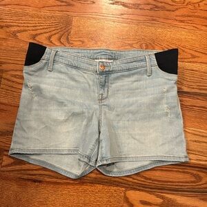 Under Belly Maternity Jean Shorts